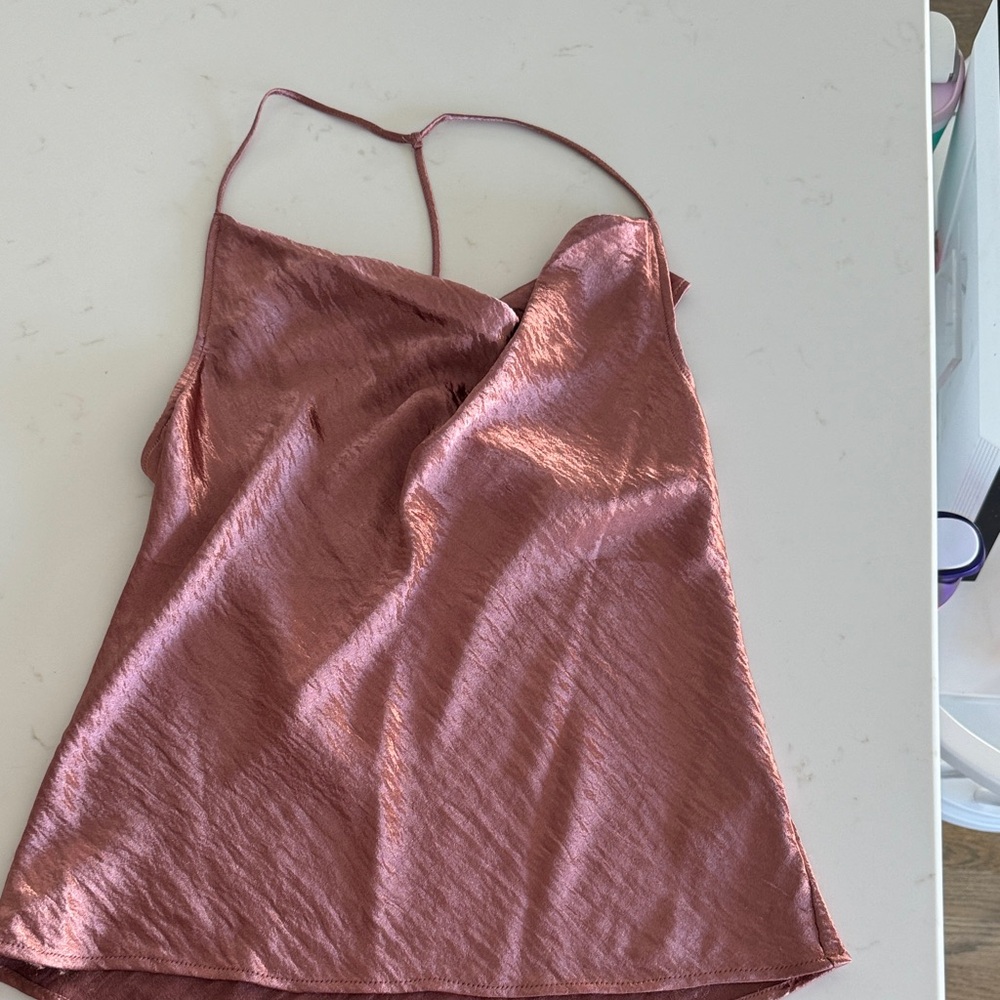 Express Satin Camisole in Rose Pink